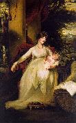 John Hoppner Lady Caroline Capel Holding her Daughter Harriet USA oil painting artist